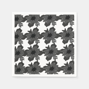 Modern and Abstract Elegant Chic Floral Pattern Napkin