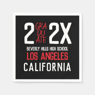 Modern and Bold Graduation Napkin