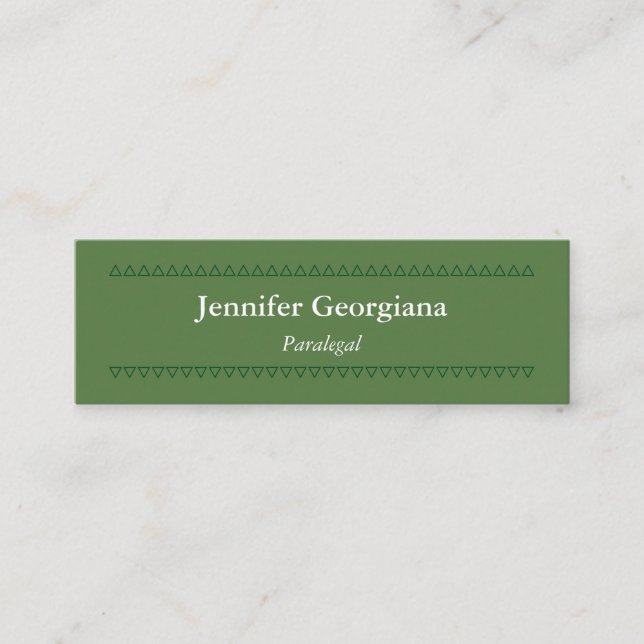 Modern and Clean Paralegal Business Card (Front)