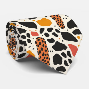 Modern and Colorful Animal Print Tie