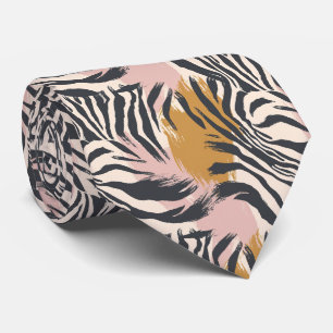 Modern and Colorful Animal Print Tie