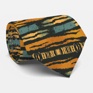 Modern and Colorful Animal Print Tie