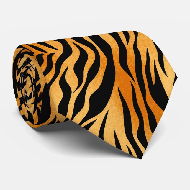Modern and Colourful Animal Print Tie (Rolled)