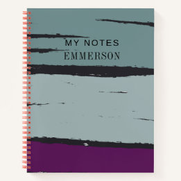 Modern and  Contemporary Design Custom Text Notebook