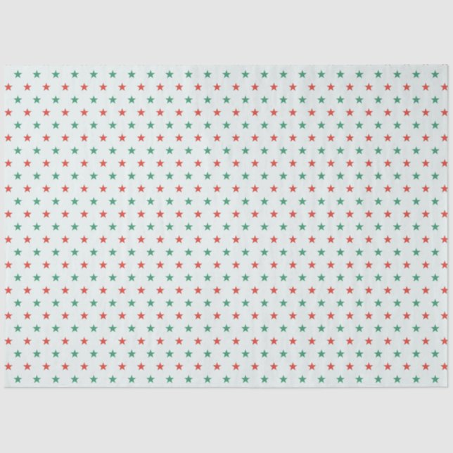 Modern And Cute Green Plaid Christmas Tissue Paper (Front)