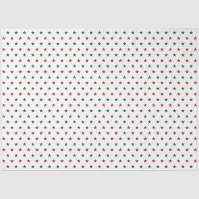 Modern And Cute Green Plaid Christmas Tissue Paper (Front)