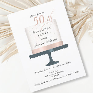 Modern and elegant birthday invitation