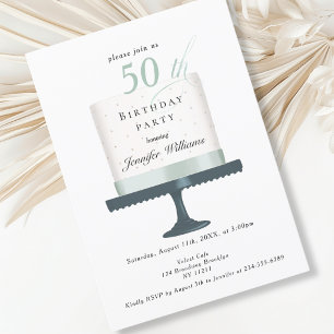 Modern and elegant birthday invitation