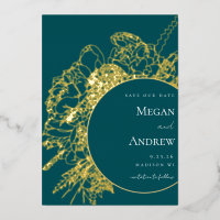 Modern and Elegant Floral Boquet Save the Date