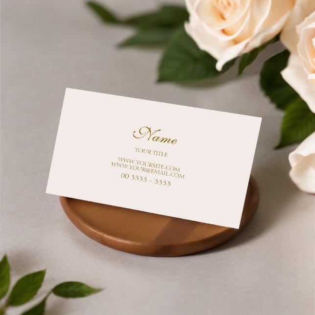 Modern and Elegant Golden Business Card (Creator Uploaded)