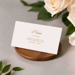 Modern and Elegant Golden Business Card