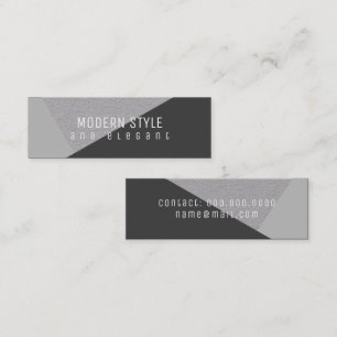 modern and elegant mini geometric business card