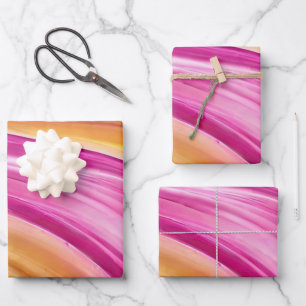 Modern and Elegant-Pink Orange Yellow- Wrapping Paper Sheet