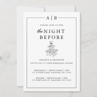 Modern and Elegant Rehearsal Dinner Invitation