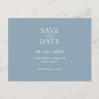 Modern and Elegant Simple Save the Date Announcement Postcard