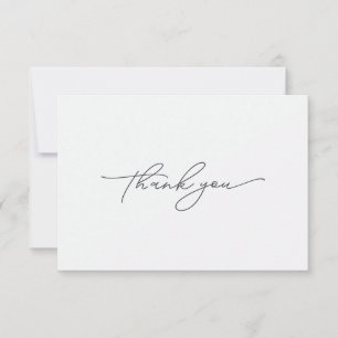 Modern and Elegant Simple Thank You Card