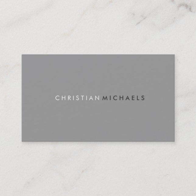 Modern and Minimal Business Card (Front)