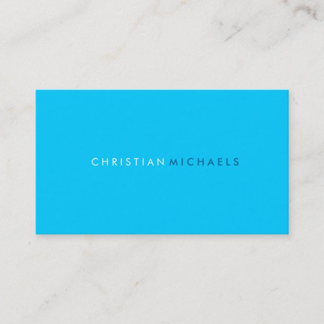 Modern and Minimal Business Card (Front)