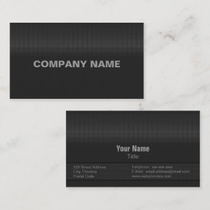 Modern and Minimal Fine Carbon Steel Business Card