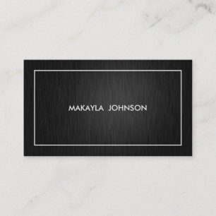 Modern and Minimal Professional Black and Gold Business Card