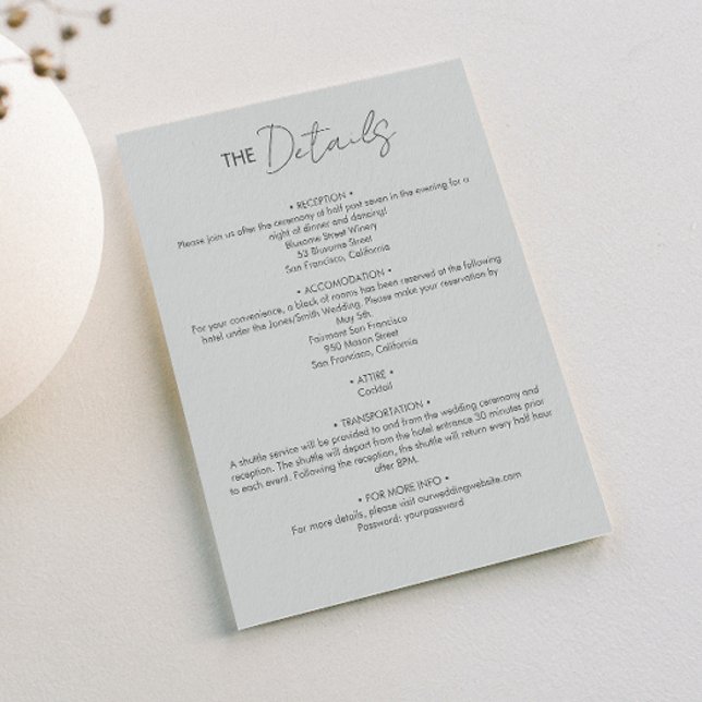 Modern and Minimalist Details Card (Creator Uploaded)