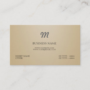 Modern and Monogram Business Card