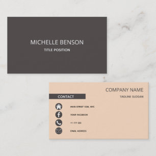 Modern and simple business card