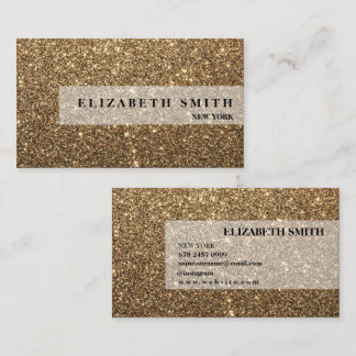  Modern and  Simple Glitter Gold Business Card