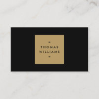 MODERN and SIMPLE GOLD BOX LOGO on BLACK