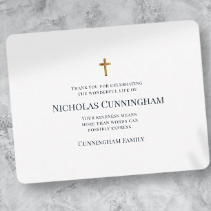 Modern and Simple Memorial Thank You Card