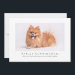Modern And Simple Photo Pet Thanks Vet Nurses Thank You Card<br><div class="desc">Let your pet say thank you to the doctors,  veterinarians and nurses that took care of them</div>