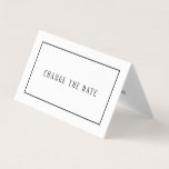 Modern and Sleek, Any Color, Change the Date Card<br><div class="desc">Modern and Sleek,  Any Color,  Change the Date Cards by The Business Card Store.</div>