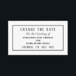 Modern and Sleek, Any Color, Change the Date Enclosure Card<br><div class="desc">Modern and Sleek,  Any Color,  Change the Date Cards by The Business Card Store. Great for all kinds of parties and events. Weddings,  Engagements,  Birthdays,  Anniversaries e.t.c. All colors and fonts on this product can be edited.</div>