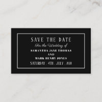 Modern and Sleek, Any Colour, Save the Date