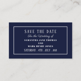 Modern and Sleek, Any Colour, Save the Date Enclosure Card