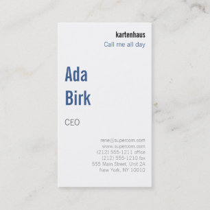 Modern and unusual business card