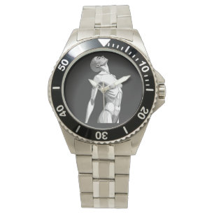 Modern Android Anatomy - Premium Steel Wristwatch