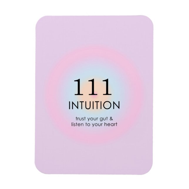 Modern Angel Numbers Numerology 111 Intuition Magnet (Vertical)