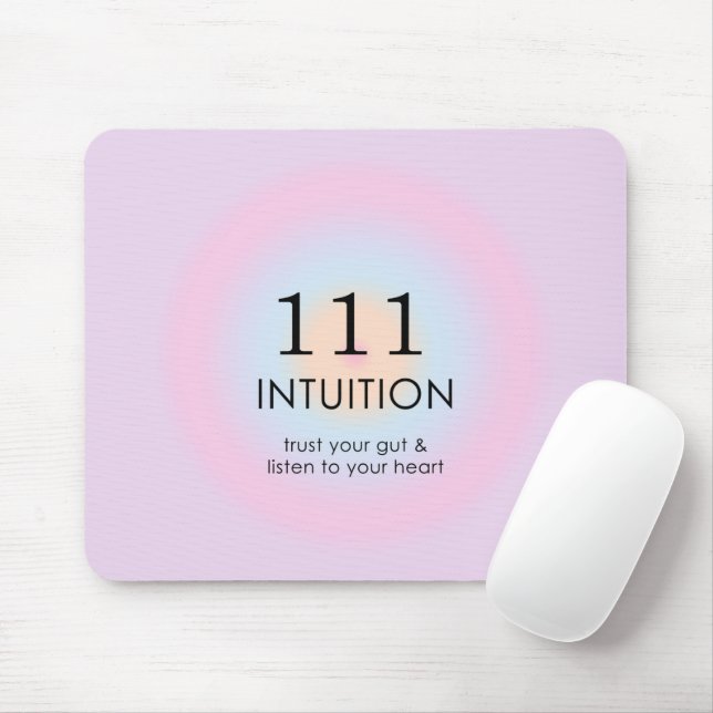 Modern Angel Numbers Numerology 111 Intuition  Mouse Pad (With Mouse)