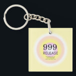 Modern Angel Numbers Numerology Meaning 999   Key Ring<br><div class="desc">Relaxing spiritual ombre design,  featuring angel numbers 999,  a number,  that reminds you,  to let go what no longer serves you. Angel numbers 9999 gradient poster with meaning and number explanation. Angel numbers gifts.</div>