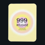 Modern Angel Numbers Numerology Meaning 999  Magnet<br><div class="desc">Relaxing spiritual ombre design,  featuring angel numbers 999,  a number,  that reminds you,  to let go what no longer serves you. Angel numbers 9999 gradient poster with meaning and number explanation. Angel numbers gifts.</div>