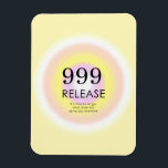 Modern Angel Numbers Numerology Meaning 999  Magnet<br><div class="desc">Relaxing spiritual ombre design,  featuring angel numbers 999,  a number,  that reminds you,  to let go what no longer serves you. Angel numbers 9999 gradient poster with meaning and number explanation. Angel numbers gifts.</div>