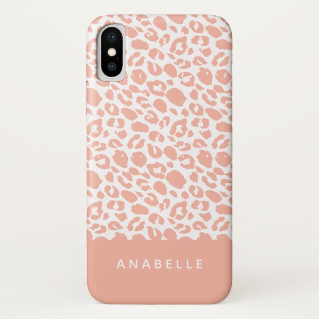 Modern animal leopard print Case-Mate iPhone case (Back)