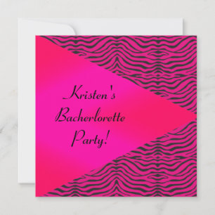 MODERN ANIMAL PRINT BACHELORETTE PARTY INVITATIONS