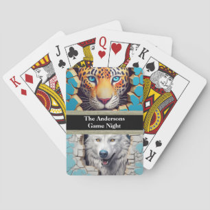 Modern Animals Customisable Playing Cards