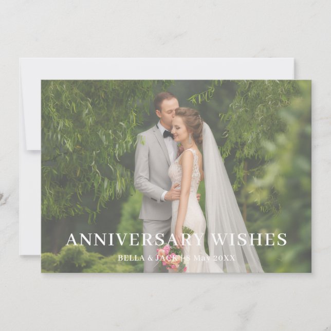 Modern Anniversary Love Photo Design (Front)