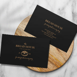 Modern Anthrazit Bakery Bread Business Card