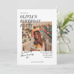Modern Any Age Adult Birthday Party Photo