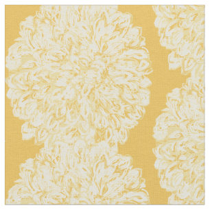 Modern Any Colour Floral Personalised Fabric