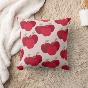 Modern Apple Print Decorative Throw Pillow